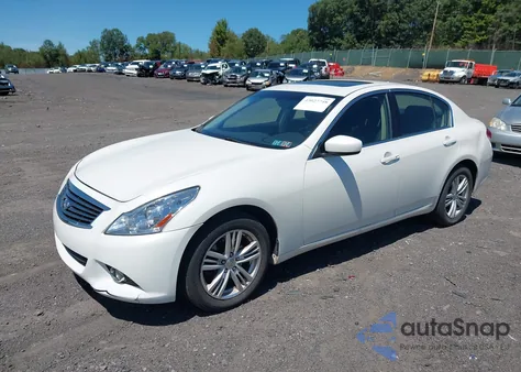 2012 Infiniti G25X z USA, uszkodzony, nr VIN JN1DV6AR3CM860915